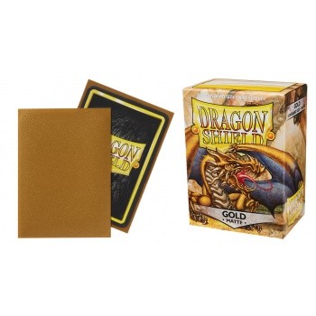 [AJC] Dragon Shield Standard Sleeves - Matte Gold (100 Fundas)