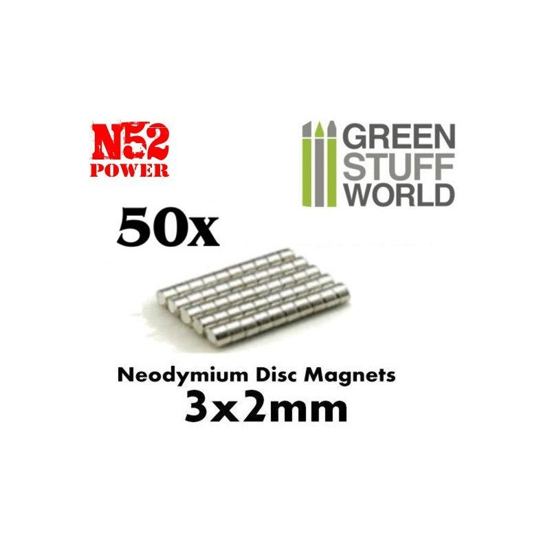 [AGS] IMANES DE NEODIMIO 3MM X 2MM (N52)