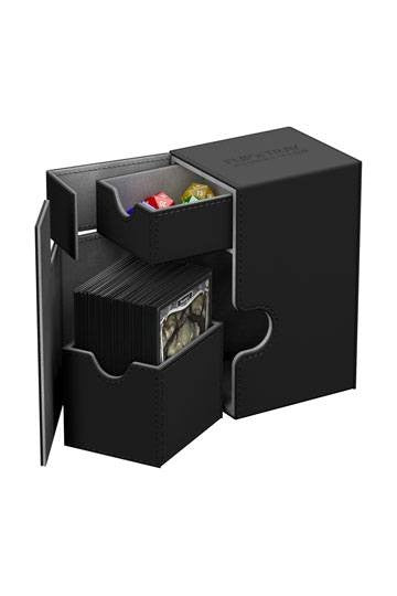 [ULT] Ultimate Guard Flip´n´Tray Deck Case 80+ Caja de Cartas Tamaño Estándar XenoSkin Negro