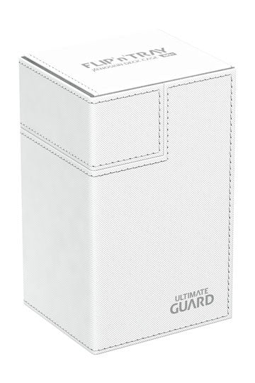 [ULT] Ultimate Guard Flip´n´Tray Deck Case 80+ Caja de Cartas Tamaño Estándar XenoSkin Blanco