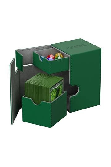[ULT] Ultimate Guard Flip´n´Tray Deck Case 100+ Caja de Cartas Tamaño Estándar XenoSkin Verde