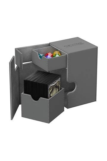 [ULT] Ultimate Guard Flip´n´Tray Deck Case 100+ Tamaño Estándar XenoSkin™ Gris