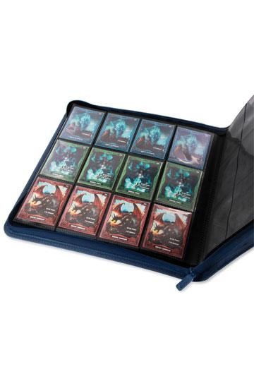 [ULT] Ultimate Guard 12-Pocket QuadRow ZipFolio XenoSkin Azul Marino