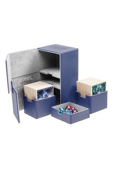 [ULT] Ultimate Guard Twin Flip´n´Tray Deck Case 200+ Caja de Cartas Tamaño Estándar XenoSkin Azul