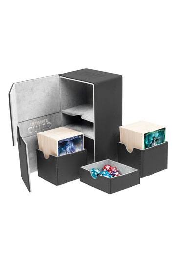 [ULT] Ultimate Guard Twin Flip´n´Tray Deck Case 160+ Caja de Cartas Tamaño Estándar XenoSkin Negro