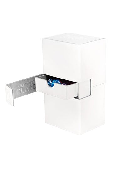 [ULT] Ultimate Guard Twin Flip´n´Tray Deck Case 160+ Caja de Cartas Tamaño Estándar XenoSkin Blanco