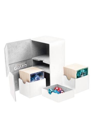 [ULT] Ultimate Guard Twin Flip´n´Tray Deck Case 160+ Caja de Cartas Tamaño Estándar XenoSkin Blanco