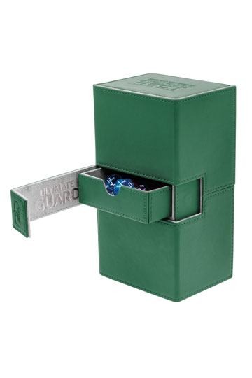 [ULT] Ultimate Guard Twin Flip´n´Tray Deck Case 160+ Caja de Cartas Tamaño Estándar XenoSkin Verde
