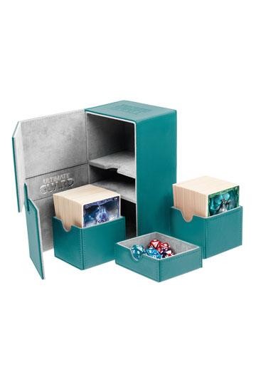 [ULT] Ultimate Guard Twin Flip´n´Tray Deck Case 160+ Caja de Cartas Tamaño Estándar XenoSkin Gasolina Azul