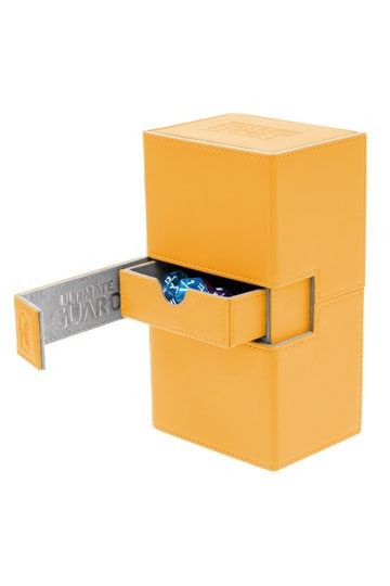 [ULT] Ultimate Guard Twin Flip´n´Tray Deck Case 160+ Caja de Cartas Tamaño Estándar XenoSkin Ámbar