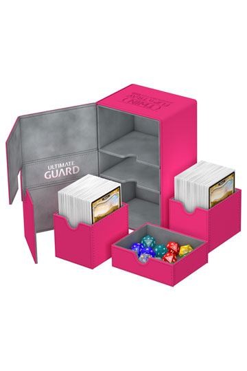 [ULT] Ultimate Guard Twin Flip´n´Tray Deck Case 160+ Caja de Cartas Tamaño Estándar XenoSkin Fucsia