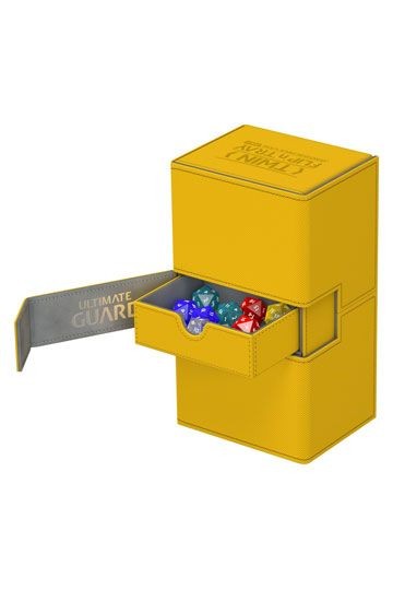[ULT] Ultimate Guard Twin Flip´n´Tray Deck Case 200+ Tamaño Estándar XenoSkin™ Ámbar