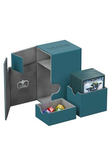 [ULT]Ultimate Guard Flip´n´Tray Deck Case 80+ Caja de Cartas Tamaño Estándar XenoSkin Gasolina Azul