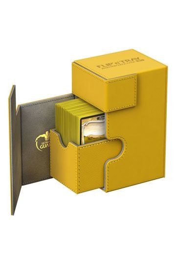 [ULT]Ultimate Guard Flip´n´Tray Deck Case 80+ Caja de Cartas Tamaño Estándar XenoSkin Ámbar