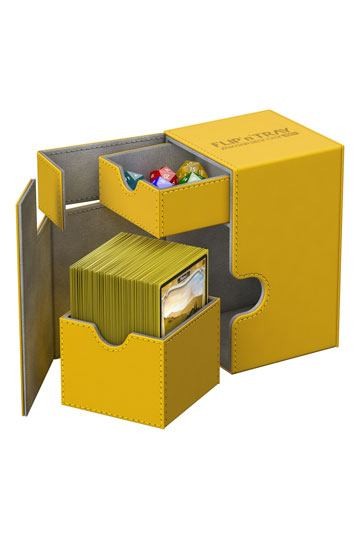 [ULT]Ultimate Guard Flip´n´Tray Deck Case 100+ Tamaño Estándar XenoSkin™ Ámbar