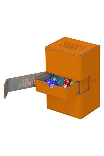 [ULT]Ultimate Guard Twin Flip´n´Tray Deck Case 160+ Tamaño Estándar XenoSkin™ Naranja