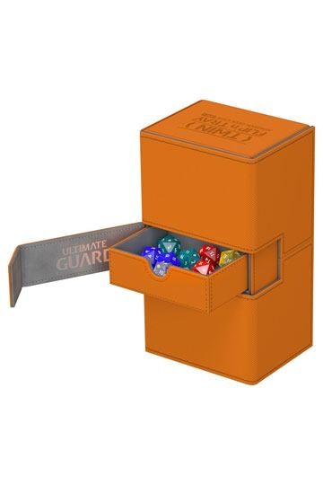 [ULT] Ultimate Guard Twin Flip´n´Tray Deck Case 200+ Tamaño Estándar XenoSkin™ Naranja