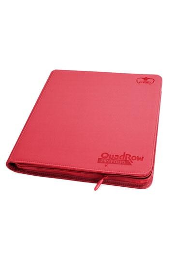 [ULT] Ultimate Guard 12-Pocket QuadRow ZipFolio XenoSkin Rojo