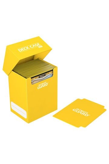 [ULT] Ultimate Guard Deck Case 80+ Caja de Cartas Tamaño Estándar Amarillo