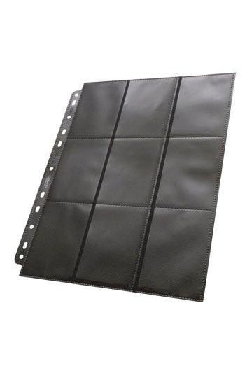 [ULT] Ultimate Guard 18-Pocket Pages Side-Loading Negro (50)