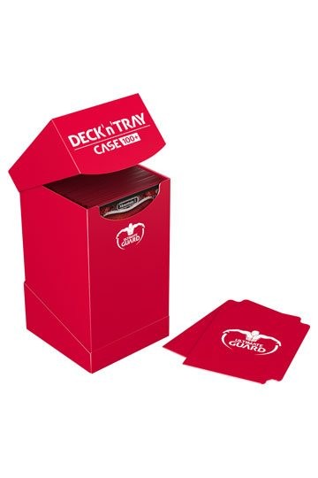 [ULT] Ultimate Guard Deck´n´Tray Case 100+ Caja de Cartas Tamaño Estándar Rojo