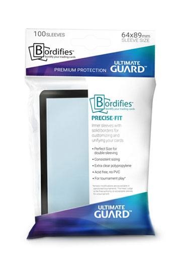 [ULT]Ultimate Guard Bordifies™ Precise-Fit Sleeves Tamaño Estándar Negro (100)