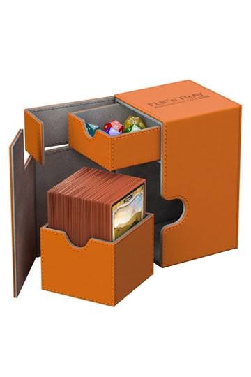 [ULT] Ultimate Guard Flip´n´Tray Deck Case 100+ Caja de Cartas Tamaño Estándar XenoSkin Naranja
