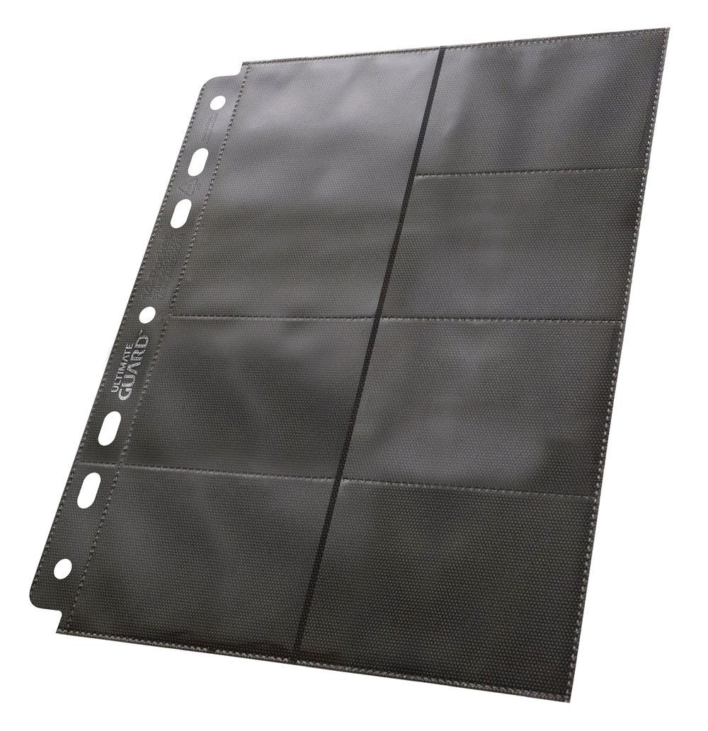 [ULT] Ultimate Guard 14-Pocket Compact Pages Tamaño Estándar & Mini American Negro (10)