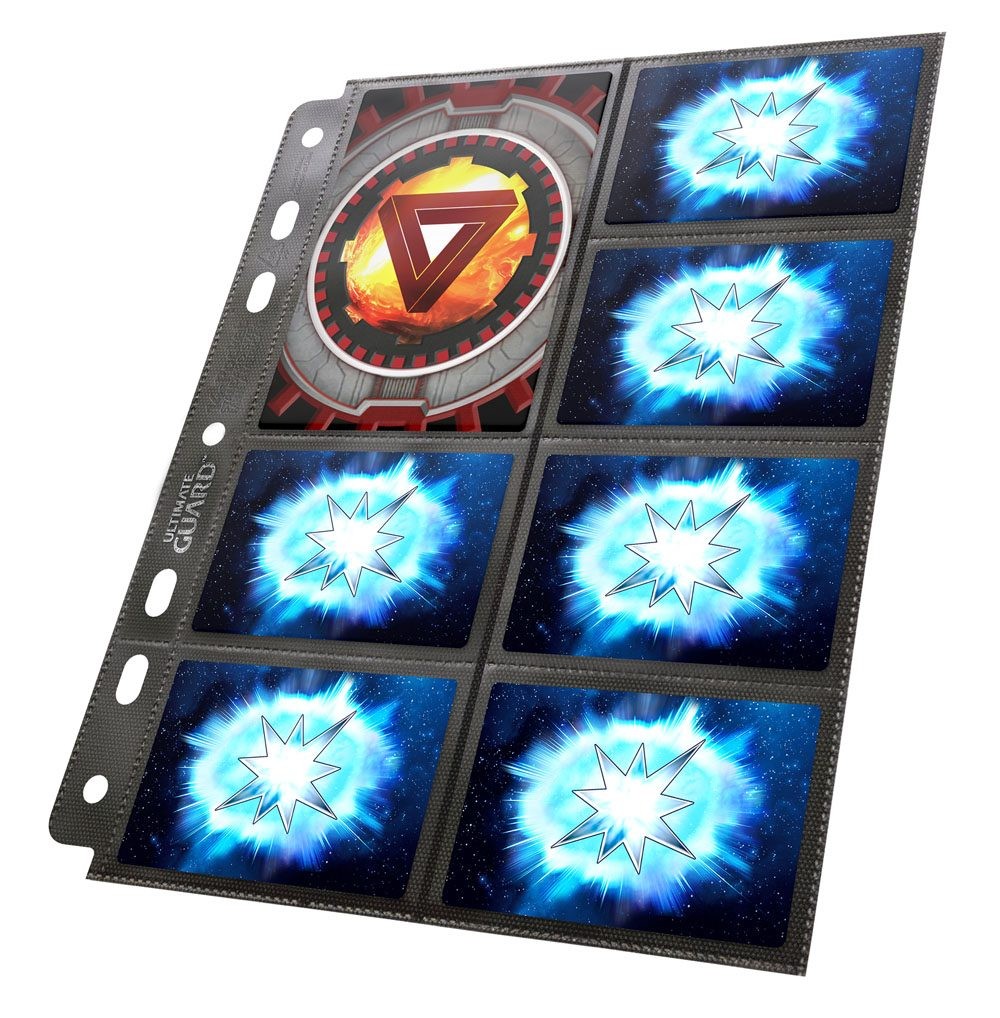 [ULT] Ultimate Guard 14-Pocket Compact Pages Tamaño Estándar & Mini American Negro (10)