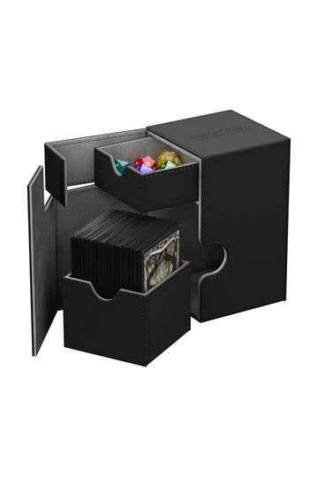 [ULT]Ultimate Guard Flip´n´Tray Deck Case 100+ Caja de Cartas Tamaño Estándar XenoSkin NEGRO