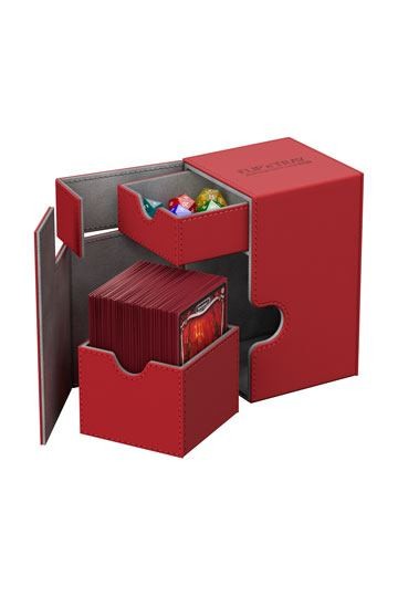 [ULT]Ultimate Guard Flip´n´Tray Deck Case 100+ Caja de Cartas Tamaño Estándar XenoSkin ROJO