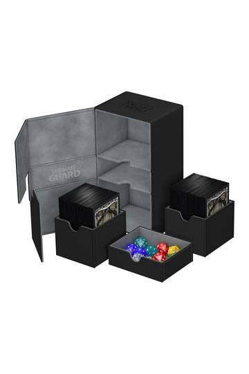 [ULT] Ultimate Guard Twin Flip´n´Tray Deck Case 200+ Caja de Cartas Tamaño Estándar XenoSkin Negro