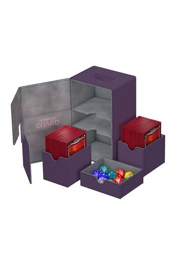 [ULT]  Ultimate Guard Twin Flip´n´Tray Deck Case 160+ Caja de Cartas Tamaño Estándar XenoSkin Violeta