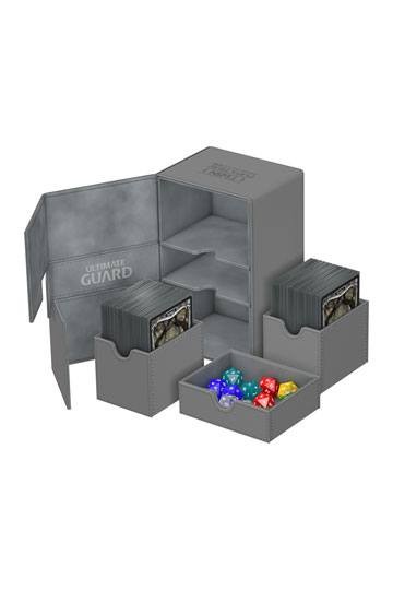 [ULT] Ultimate Guard Twin Flip´n´Tray Deck Case 160+ Caja de Cartas Tamaño Estándar XenoSkin Gris