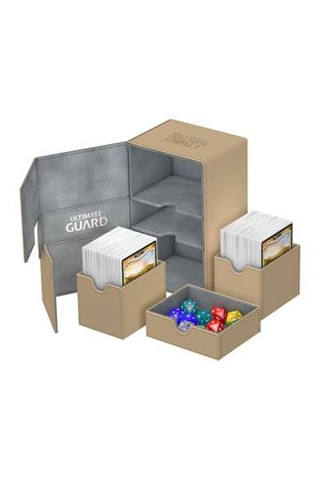 [ULT] Ultimate Guard Twin Flip´n´Tray Deck Case 160+ Tamaño Estándar XenoSkin™ Beige