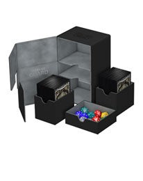 [ULT] Ultimate Guard Twin Deck Case 160+ Caja de Cartas Tamaño Estándar negra