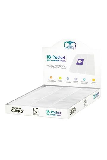 [ULT] Ultimate Guard 18-Pocket Pages Side-Loading Blanco (50)