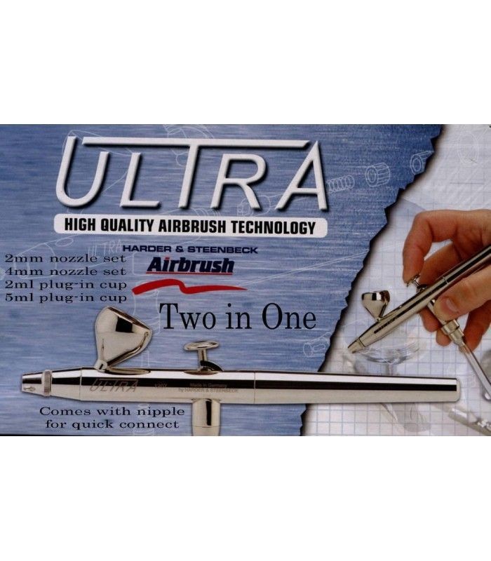 [ACP] AEROGRAFO ULTRA  2 en 1 - (0.2 mm + 0.4mm)