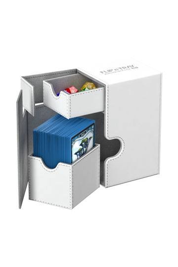 [ULT]Ultimate Guard Flip´n´Tray Deck Case 100+ Caja de Cartas Tamaño Estándar XenoSkin Blanco