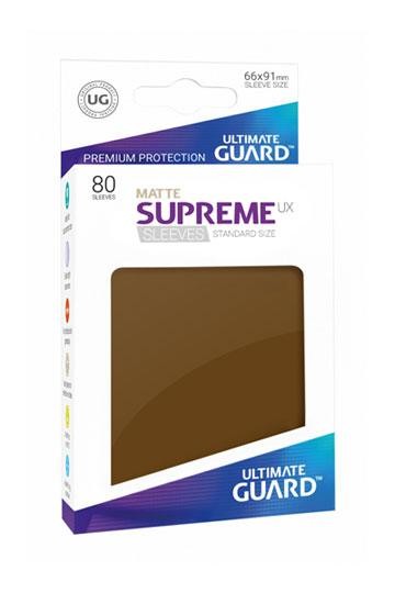 [ULT]Ultimate Guard Supreme UX Sleeves Fundas de Cartas Tamaño Estándar Marrón Mate (80)
