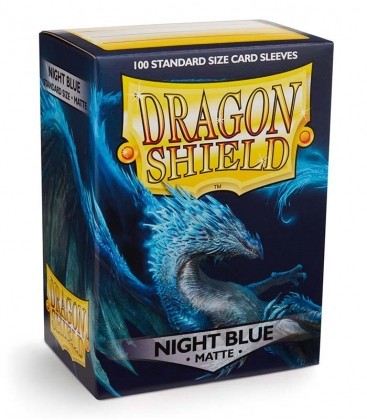 [AJC] Dragon Shield Standard Sleeves - Matte Night Blue (100 Fundas)
