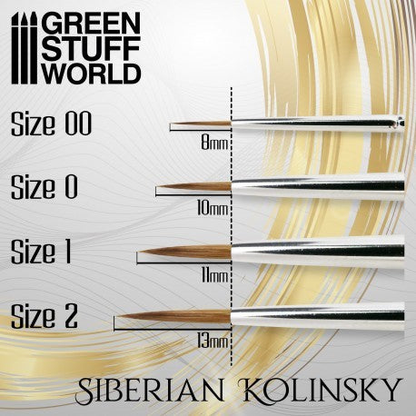 [AGS] GOLD SERIES Pincel Kolinsky Siberiano - 00