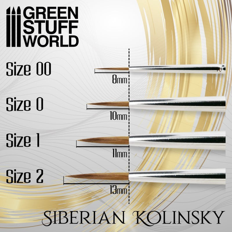 [AGS] GOLD SERIES Pincel Kolinsky Siberiano - 0