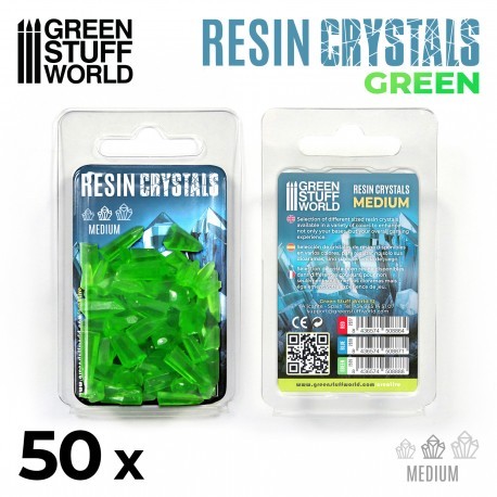 [AGS] Cristales de Resina VERDE - Medianos