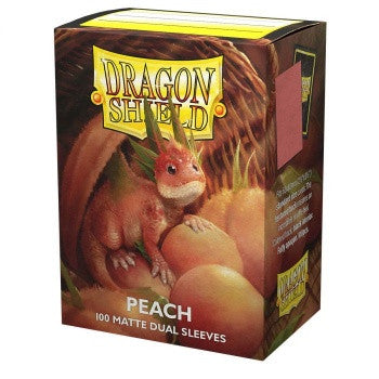 [AJC] Dragon Shield Standard Matte Dual Sleeves - Peach Piip (100 Sleeves)