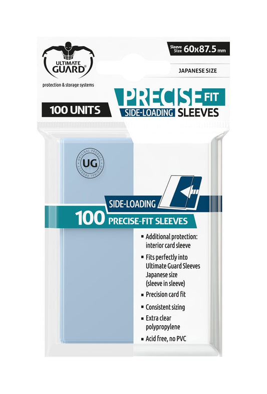 [ULT] Ultimate Guard Precise-Fit Sleeves Fundas Side-Loading Tamaño Japonés Transparente (100)
