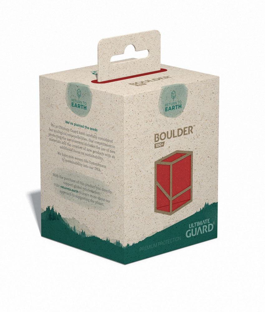 [ULT] Ultimate Guard Return To Earth Boulder Deck Case 100+ Tamaño Estándar Rojo