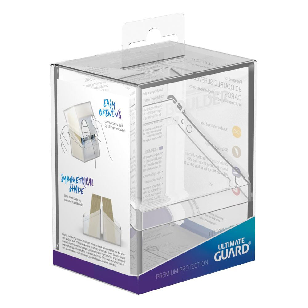 [ULT] Ultimate Guard Boulder Deck Case 80+ Tamaño Estándar Transparente