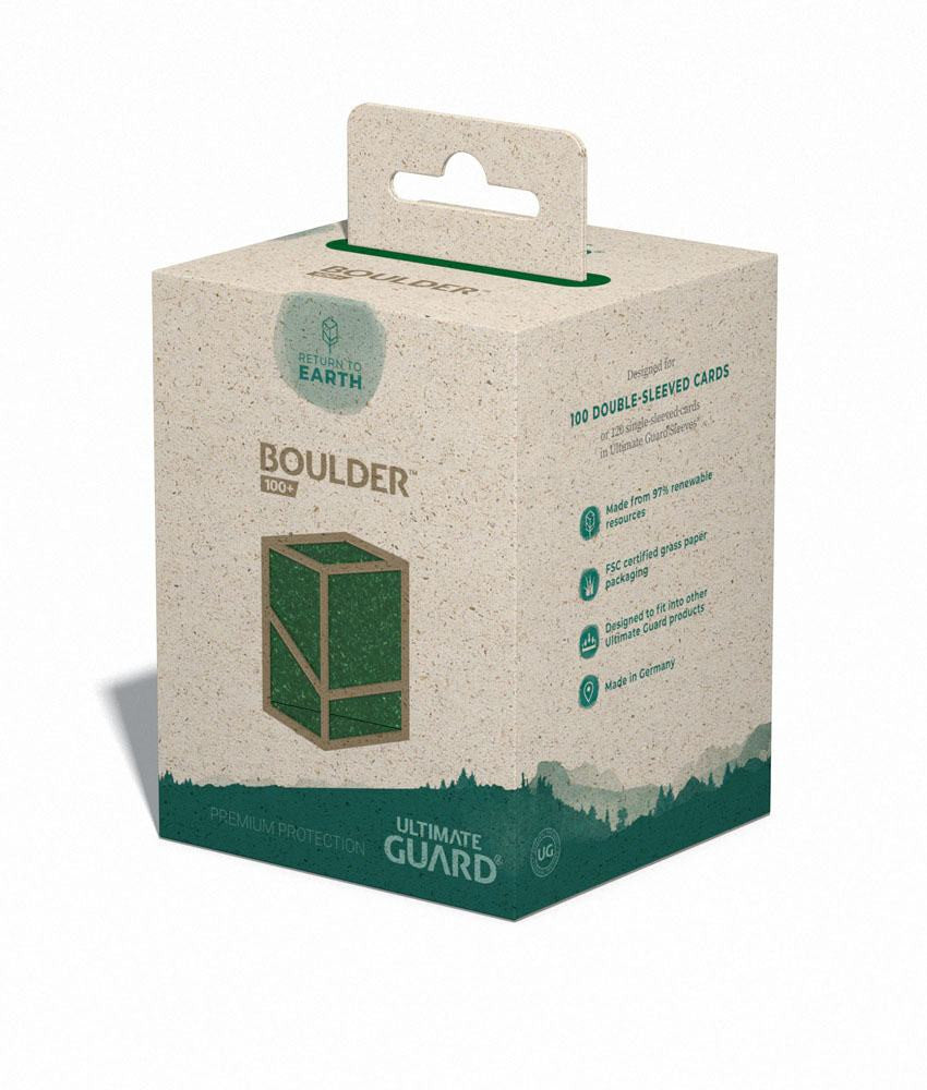 [ULT] Ultimate Guard Return To Earth Boulder Deck Case 100+ Tamaño Estándar Verde