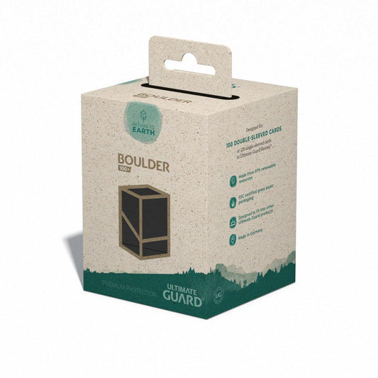 [ULT] Ultimate Guard Return To Earth Boulder Deck Case 100+ Tamaño Estándar Negro